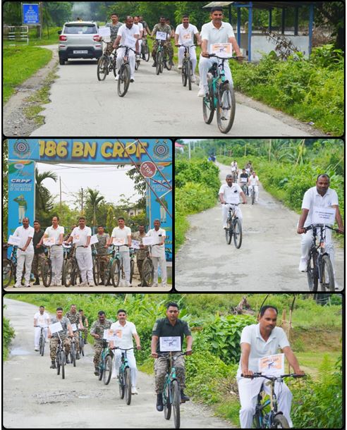   A Cycle Rally by 186 Bn